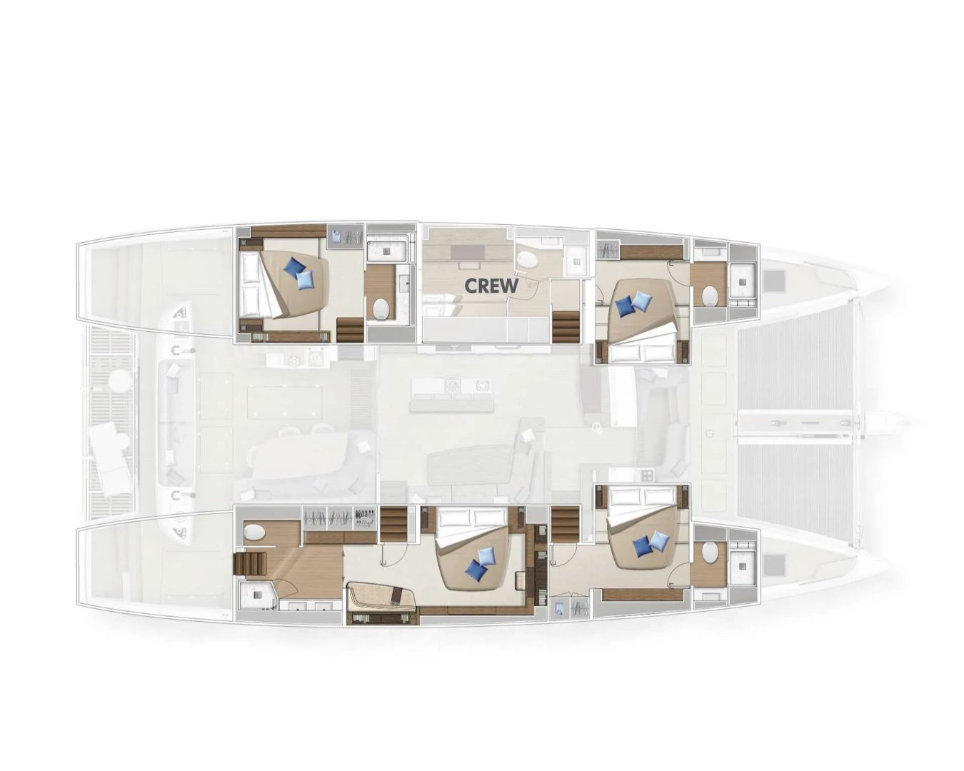 Layout for TRIWING ENDOR Summer Lagoon Sixty5 - cabin layout