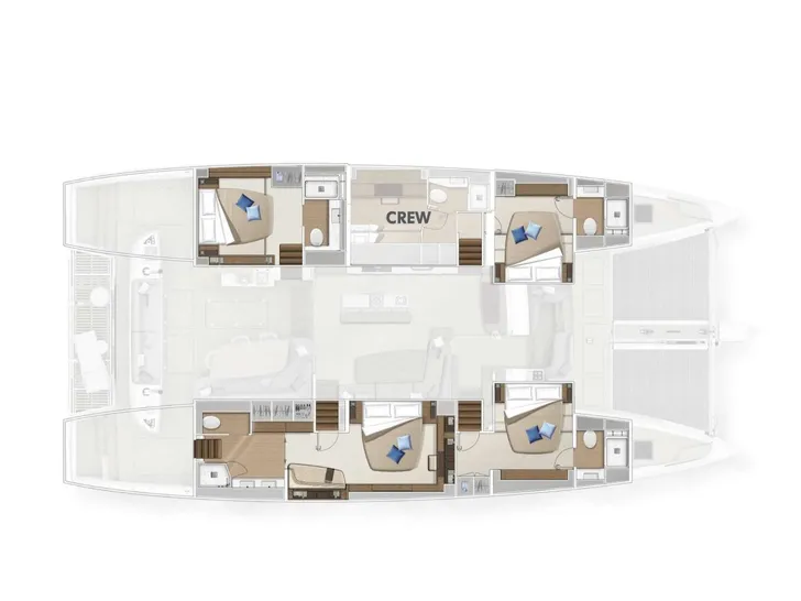 TRIWING ENDOR Summer Lagoon Sixty5 - cabin layout TRIWING ENDOR Summer Lagoon Sixty5 - cabin layout
