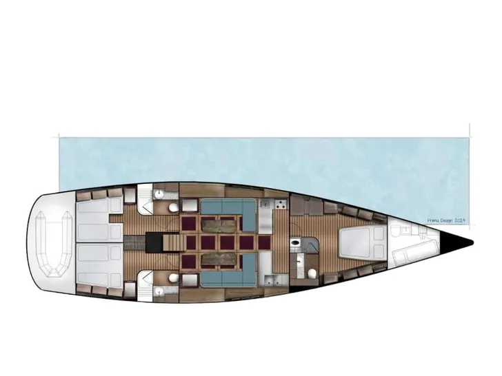 TUSCAN SPIRIT Hanse 62 - layout TUSCAN SPIRIT Hanse 62 - layout