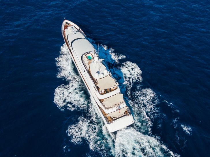THE WELLESLEY Oceanco 184 - cruising aerial shot THE WELLESLEY Oceanco 184 - cruising aerial shot