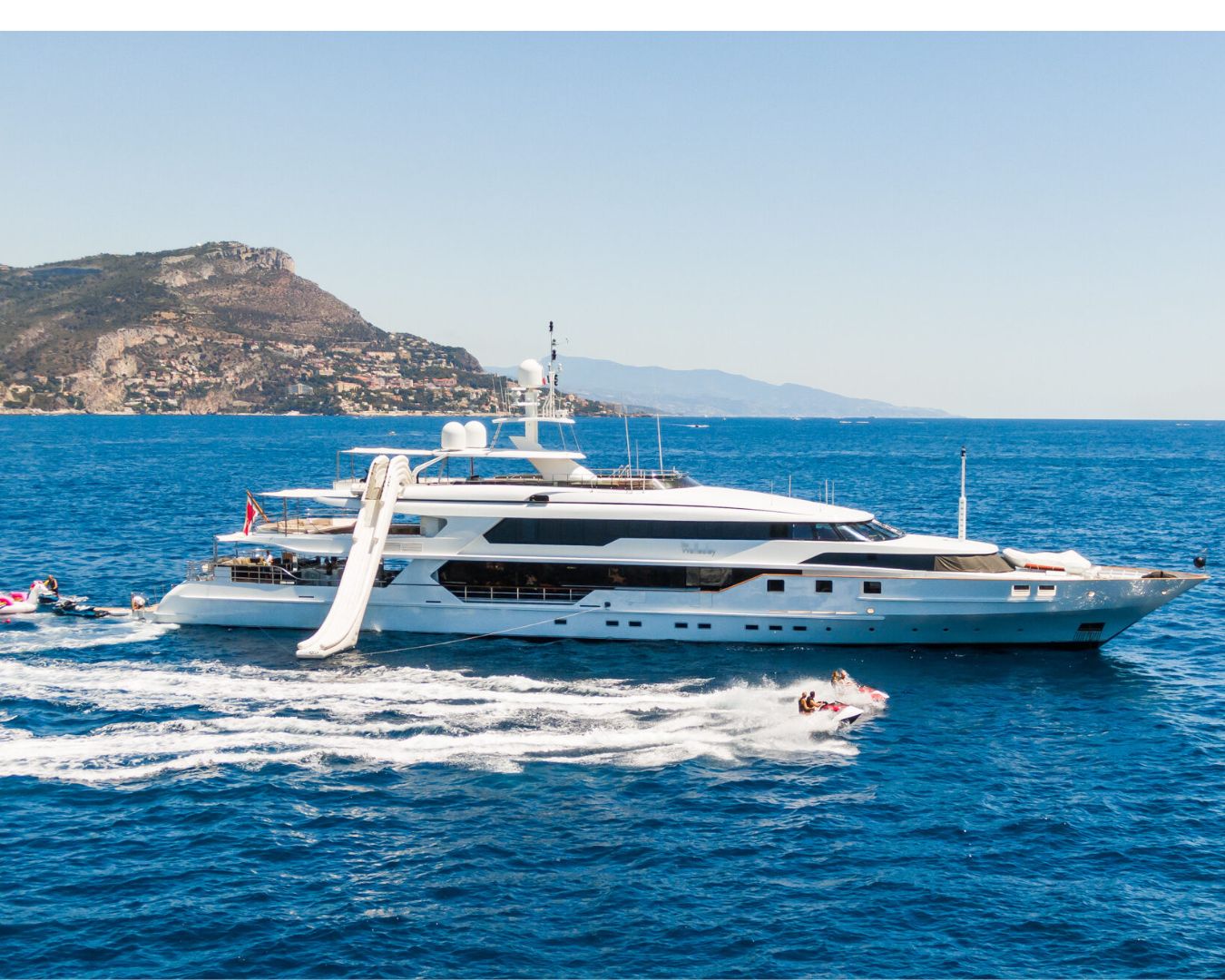 THE WELLESLEY Oceanco 184 - cruising with the jet ski and tender