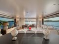 TWINS Ferretti Custom Line Navetta 30 - main saloon wide shot TWINS Ferretti Custom Line Navetta 30 - main saloon wide shot