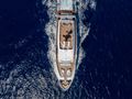 TWINS Ferretti Custom Line Navetta 30 - top aerial shot cruising TWINS Ferretti Custom Line Navetta 30 - top aerial shot cruising