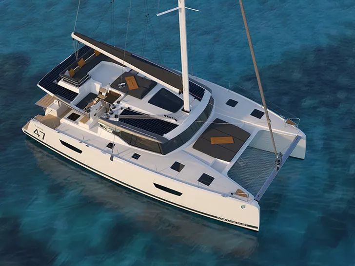Fountaine Pajot Tanna 47 - anchored shot Fountaine Pajot Tanna 47 - anchored shot
