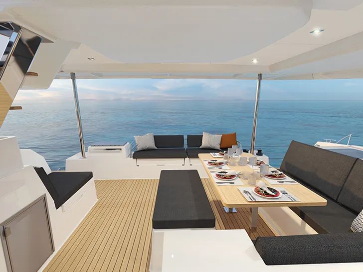 Fountaine Pajot Tanna 47 - aft deck Fountaine Pajot Tanna 47 - aft deck