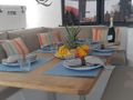 TRANQUILO Fountaine Pajot Soana 47 - dining set up TRANQUILO Fountaine Pajot Soana 47 - dining set up