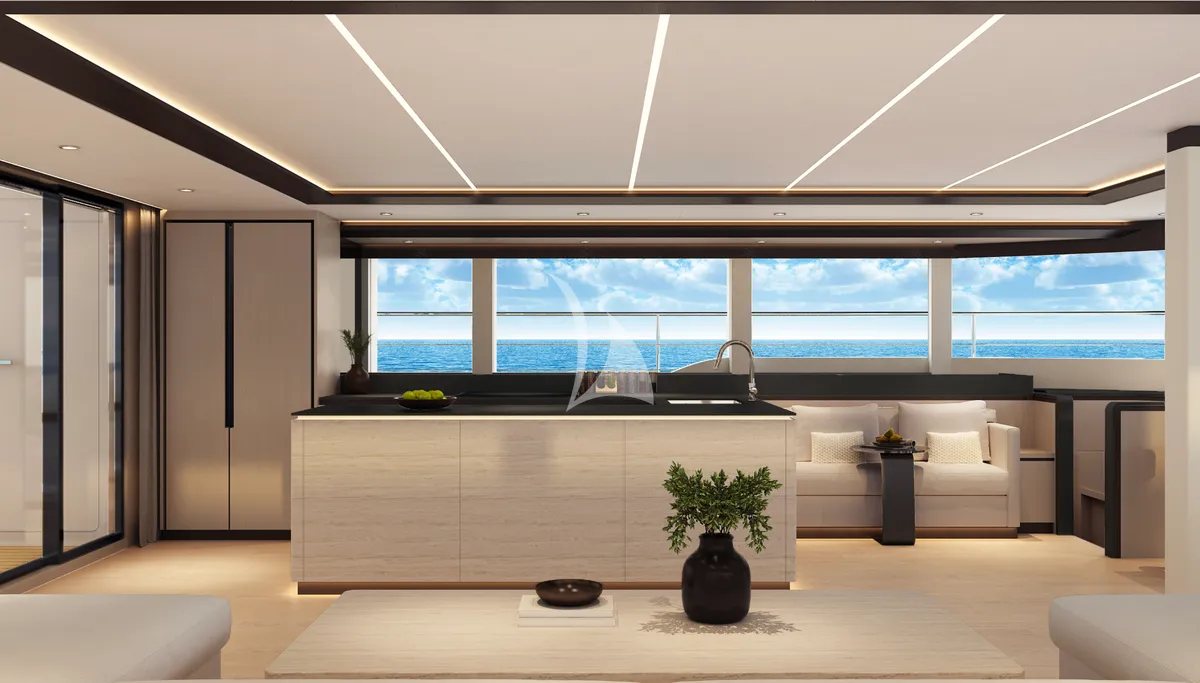 UNDER THE RADAR HeySea 80 - galley