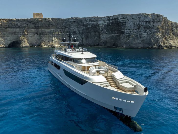 UNIQUE S Sanlorenzo SD118 - anchored profile UNIQUE S Sanlorenzo SD118 - anchored profile