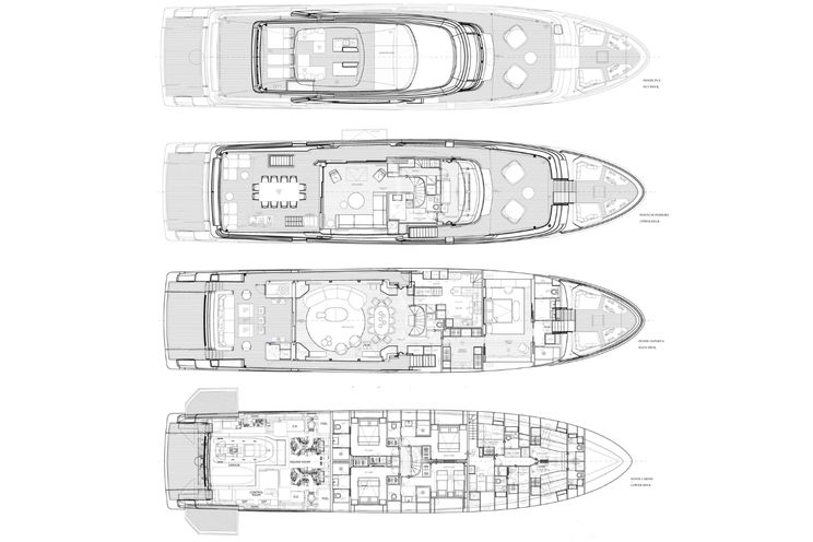 Layout for UNIQUE S Sanlorenzo SD118 - layout