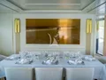 VALENTINA II Sanlorenzo SD90 - formal dining set up VALENTINA II Sanlorenzo SD90 - formal dining set up