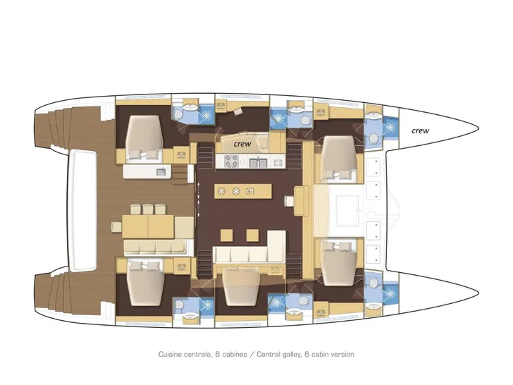VALIUM62 Lagoon 620 - cabin layout VALIUM62 Lagoon 620 - cabin layout