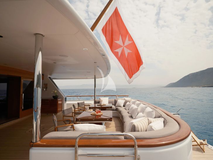 VASSA Feadship 68m - main aft deck VASSA Feadship 68m - main aft deck
