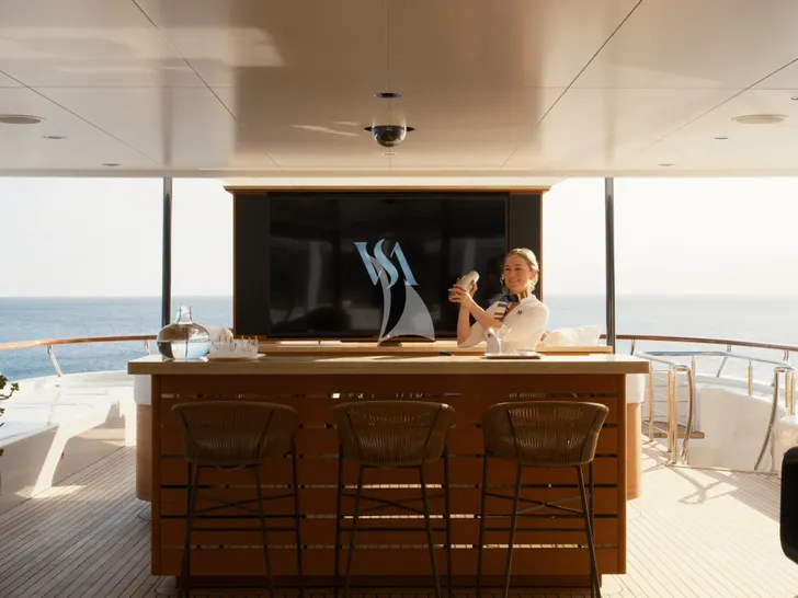 VASSA Feadship 68m - sundeck bar VASSA Feadship 68m - sundeck bar