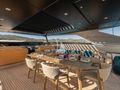 VAUBAN Sanlorenzo SL120 Asymmetric - flybridge dining area VAUBAN Sanlorenzo SL120 Asymmetric - flybridge dining area