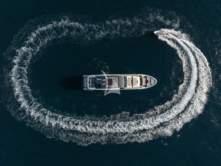 VAUBAN Sanlorenzo SL120 Asymmetric - top aerial shot VAUBAN Sanlorenzo SL120 Asymmetric - top aerial shot