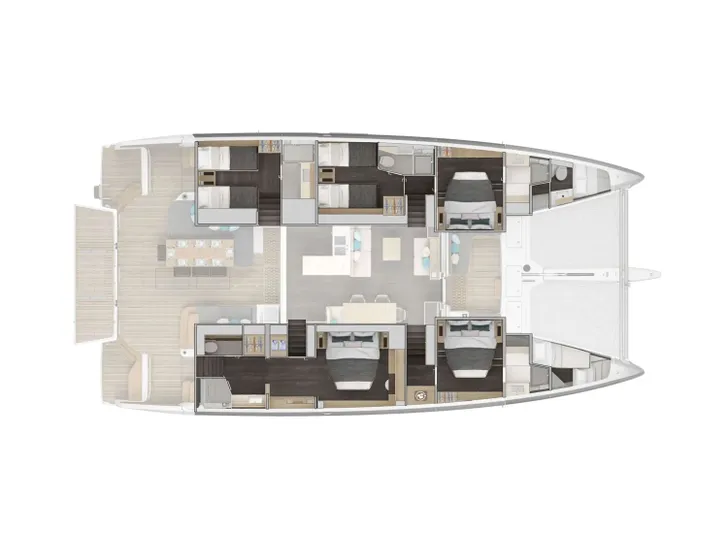 VELA BIANCA Lagoon 60 - layout VELA BIANCA Lagoon 60 - layout