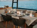 VENUS Monte Carlo MCY86 - flybridge dining area VENUS Monte Carlo MCY86 - flybridge dining area