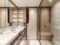 VESTA Azimut Grande 27M master cabin bathroom vanity unit and shower