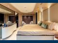 VESTA Azimut Grande 27M master cabin bed and vanity area