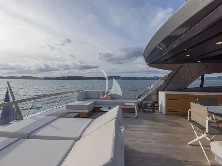 VINCI II Sanlorenzo SX88 - flybridge aft VINCI II Sanlorenzo SX88 - flybridge aft