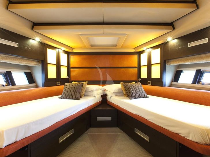 VIP cabin with twin bed configuration