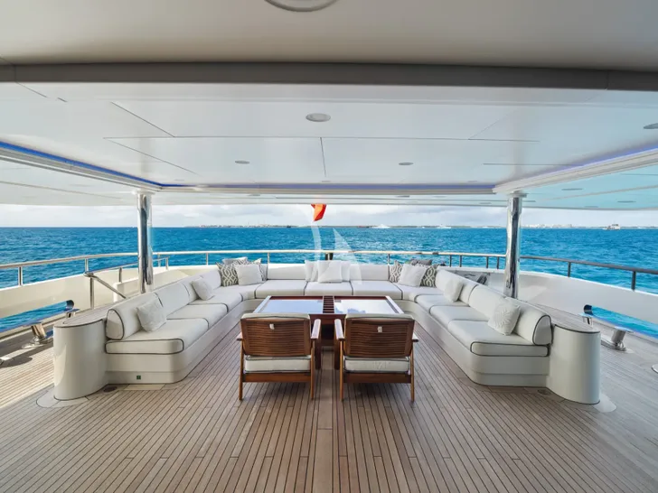 VISION Benetti 60m - main aft deck VISION Benetti 60m - main aft deck