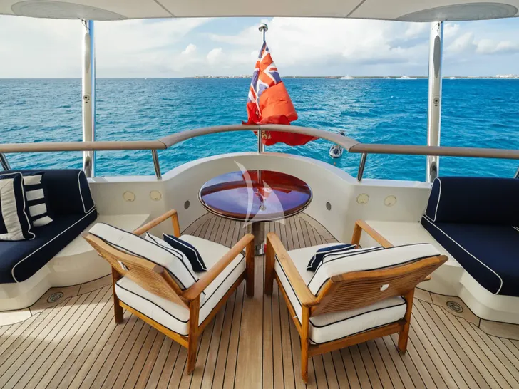 VISION Benetti 60m - sky deck alfresco tea area VISION Benetti 60m - sky deck alfresco tea area