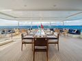 VISION Benetti 60m - sky deck dining and aft lounge VISION Benetti 60m - sky deck dining and aft lounge