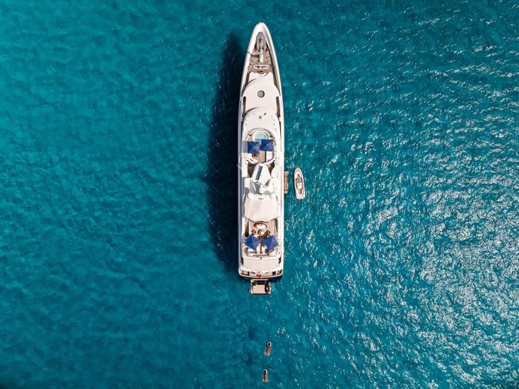 VISION Benetti 60m - top aerial shot VISION Benetti 60m - top aerial shot