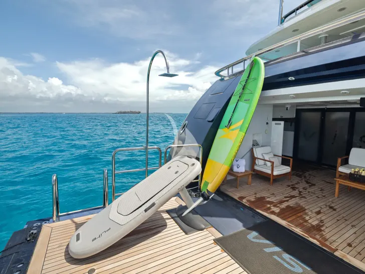 VISION Benetti 60m - water toys on the swim platform VISION Benetti 60m - water toys on the swim platform