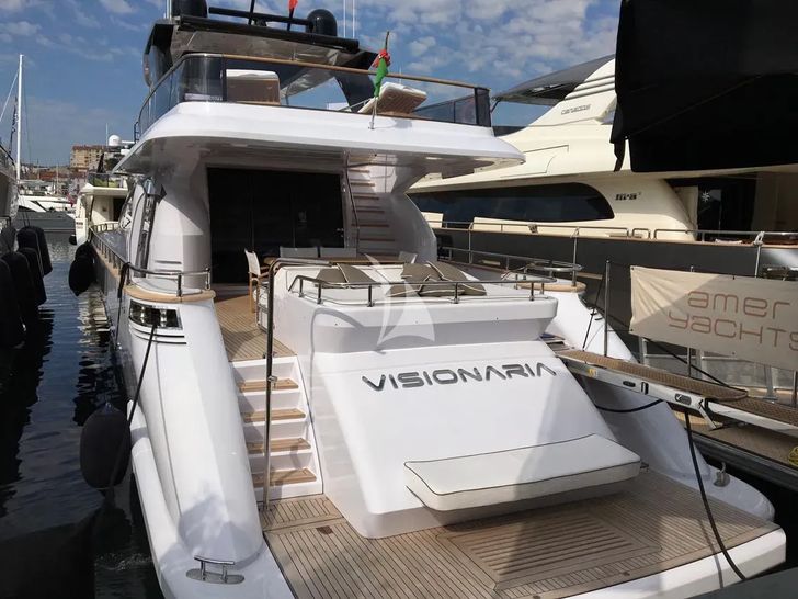 VISIONARIA Amer 94 - aft shot VISIONARIA Amer 94 - aft shot