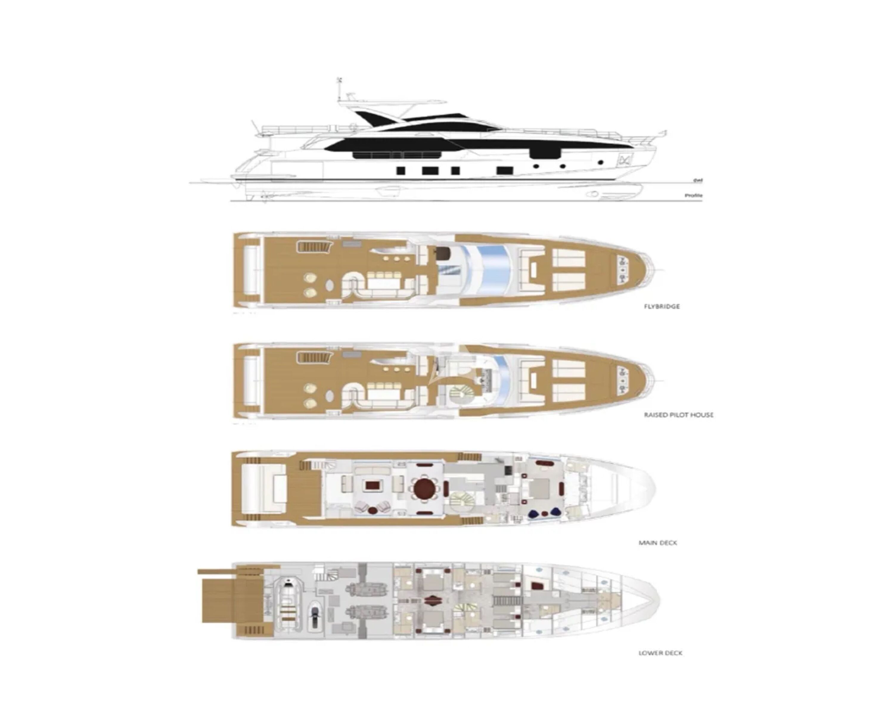 VOLANTE Azimut Grande 32M - layout