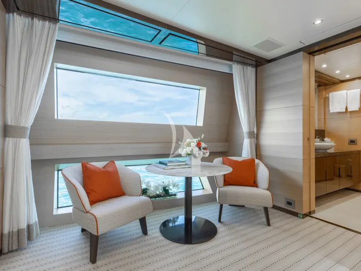 WABASH Benetti Classic Supreme 132 - master cabin lounge WABASH Benetti Classic Supreme 132 - master cabin lounge
