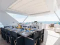 WABASH Benetti Classic Supreme 132 - sundeck alfresco dining area WABASH Benetti Classic Supreme 132 - sundeck alfresco dining area
