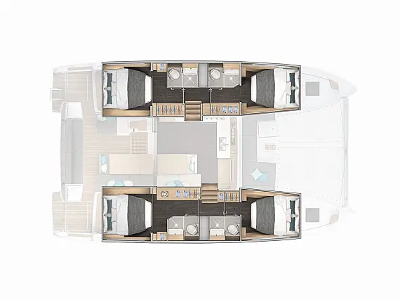 Layout for WANDERER Lagoon 43 - layout