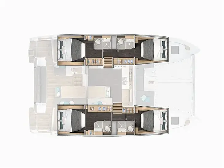 WANDERER Lagoon 43 - layout WANDERER Lagoon 43 - layout