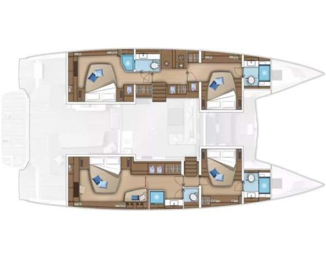 WANDERLUST 55' Lagoon 55 - layout