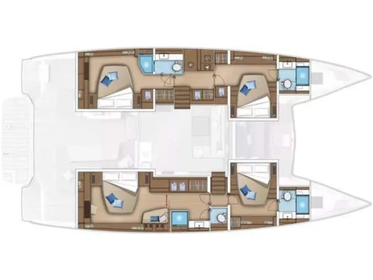 WANDERLUST 55' Lagoon 55 - layout WANDERLUST 55' Lagoon 55 - layout