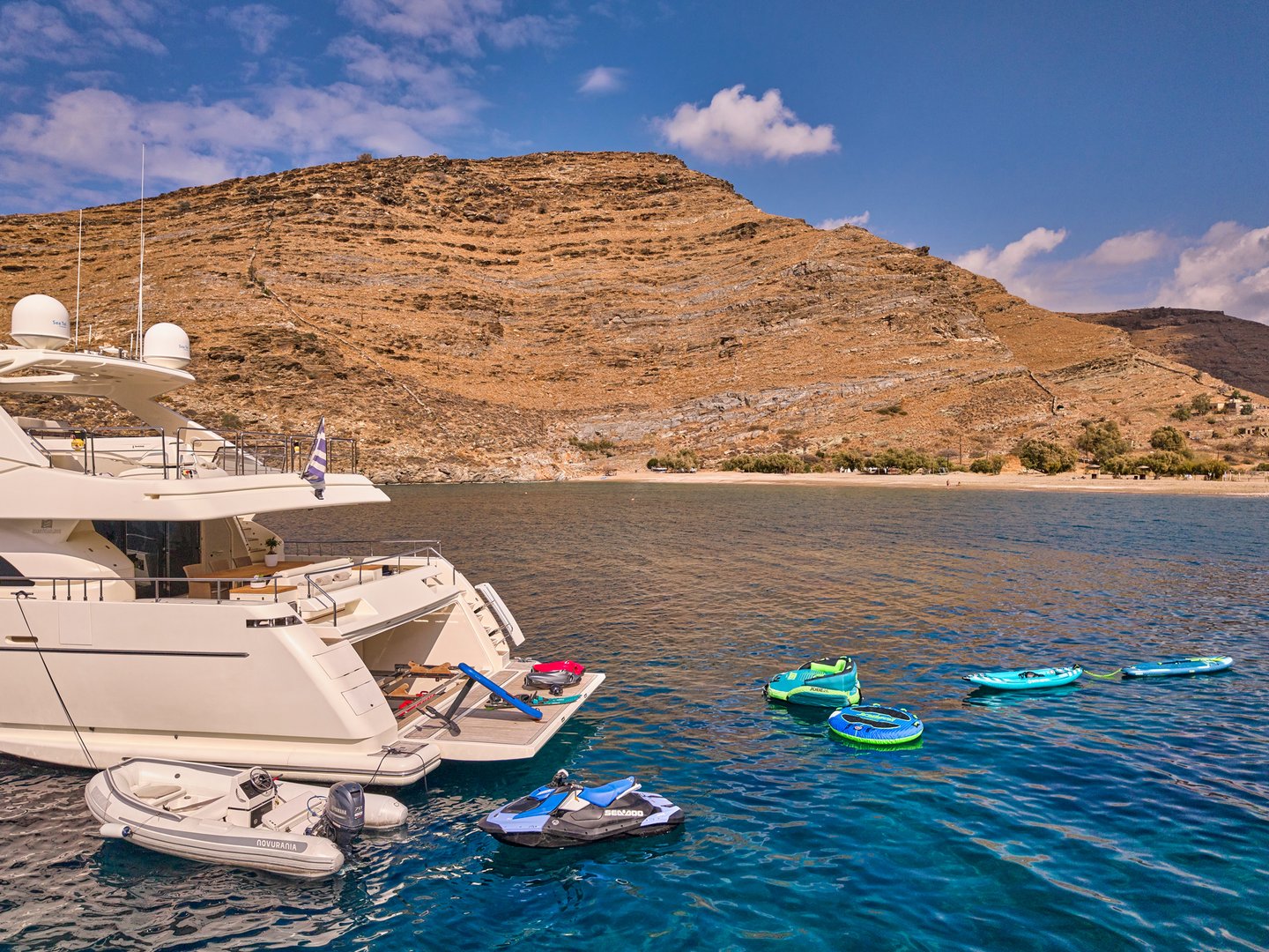 Charter Yacht WATCH ME - Ferretti Custom Line 30m - 5 Cabins - Athens - Mykonos - Paros - Cyclades - Greece