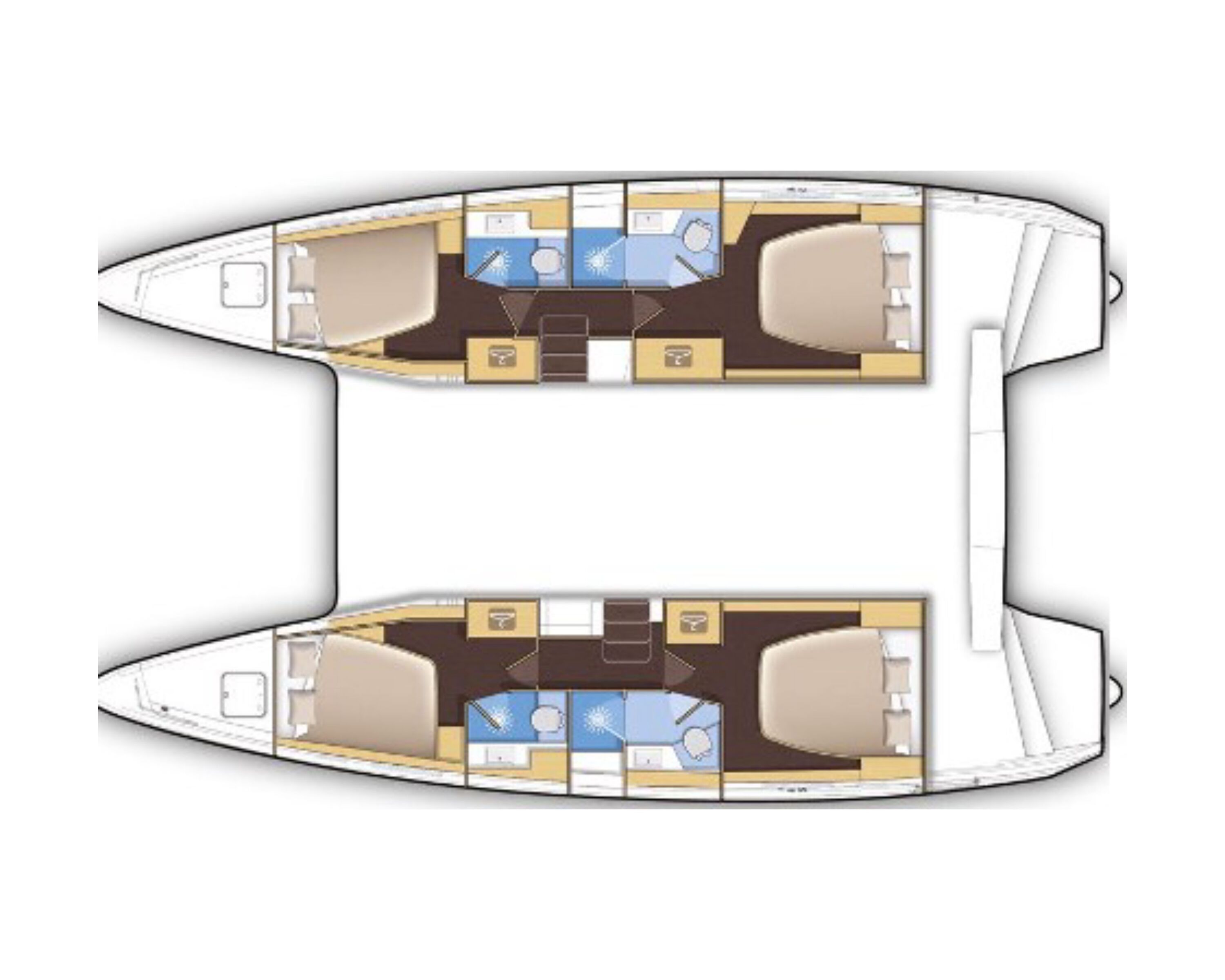 Layout for WHITE CHADAL Lagoon 42 - layout