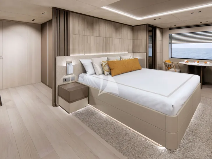 WHITE STAR Mangusta(Overmarine)Oceano 39 - master cabin WHITE STAR Mangusta(Overmarine)Oceano 39 - master cabin