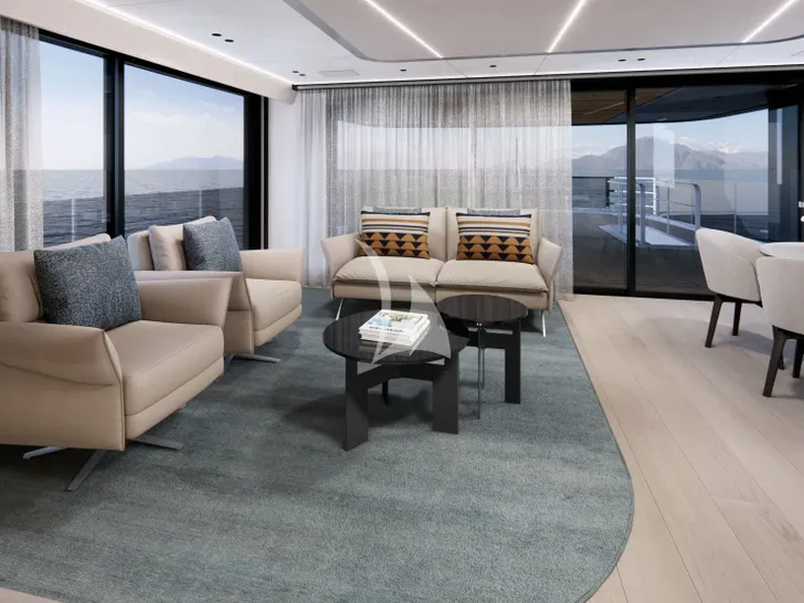 WHITE STAR Mangusta(Overmarine)Oceano 39 - sky lounge seats WHITE STAR Mangusta(Overmarine)Oceano 39 - sky lounge seats