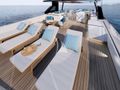 WHITE STAR Mangusta(Overmarine)Oceano 39 - sundeck aft sunbeds WHITE STAR Mangusta(Overmarine)Oceano 39 - sundeck aft sunbeds