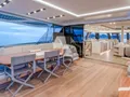 WINDKIND Fountaine Pajot Thira 80 - aft deck alfresco dining area WINDKIND Fountaine Pajot Thira 80 - aft deck alfresco dining area