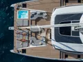 WINDKIND Fountaine Pajot Thira 80 - top foredeck shot WINDKIND Fountaine Pajot Thira 80 - top foredeck shot