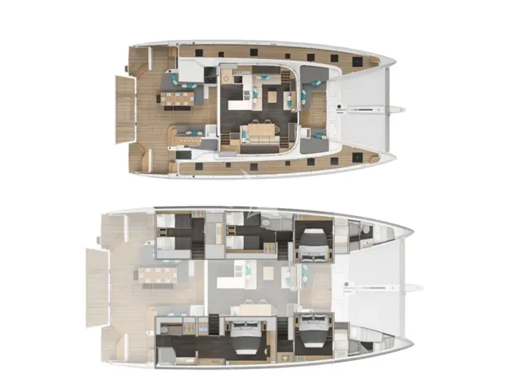 WISH Lagoon 60 - layout WISH Lagoon 60 - layout