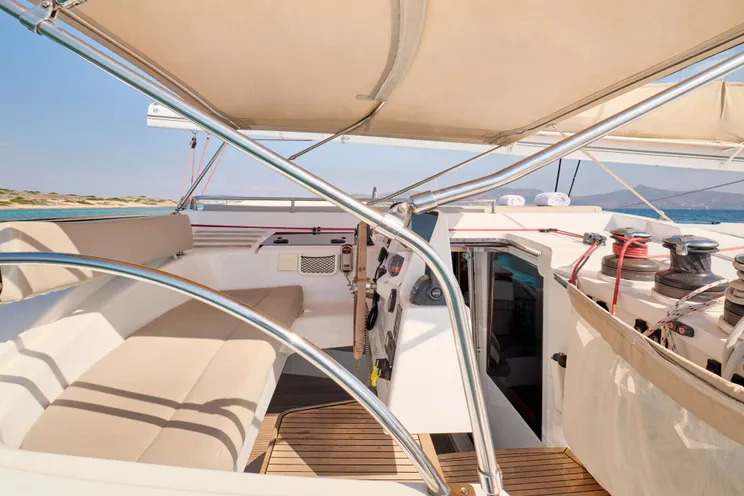 Charter Yacht WORLD'S END - Fountaine Pajot Galathea 65 - 5 Cabins - Athens - Corfu - Lefkas - Santorini - Zakynthos - Greece