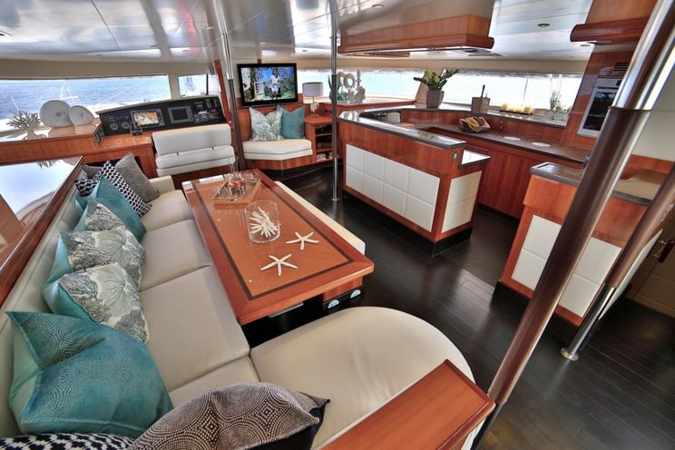 Charter Yacht WORLD'S END - Fountaine Pajot Galathea 65 - 5 Cabins - Athens - Corfu - Lefkas - Santorini - Zakynthos - Greece