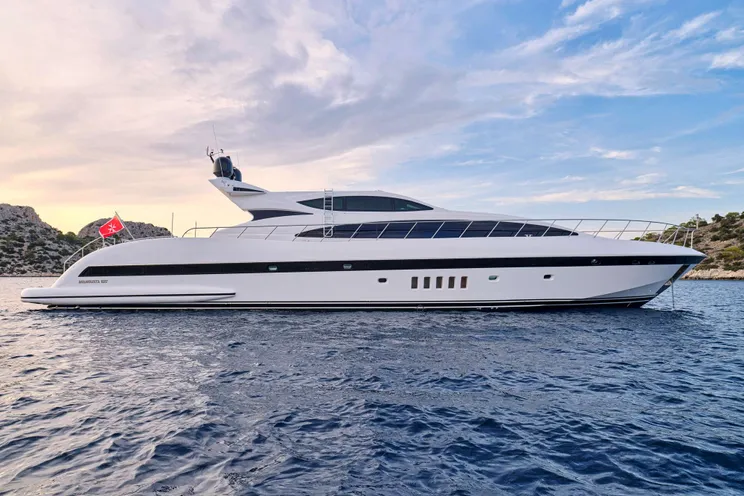 Charter Yacht WET PANTHER - Mangusta 105 - 4 Cabins - Athens - Mykonos - Paros - Cyclades - Aegean - Greece