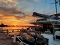 TRANQUILO Fountaine Pajot Soana 47 - docked under the sunset TRANQUILO Fountaine Pajot Soana 47 - docked under the sunset